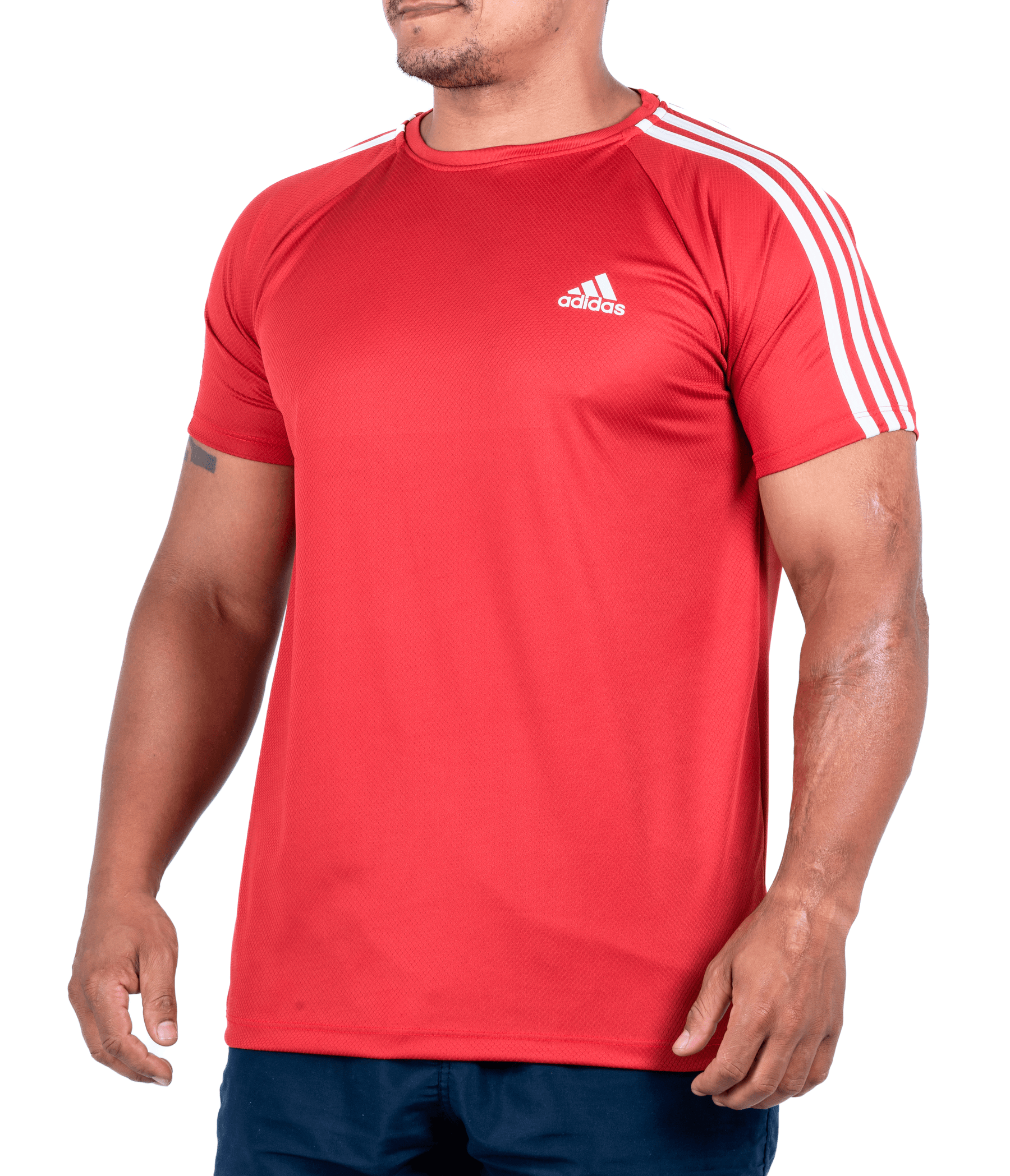 NOVO🔥 (G1 ao G4) Camiseta Dry Fit Adidas III Listras Ombro