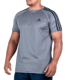 NOVO🔥 (G1 ao G4) Camiseta Dry Fit Adidas III Listras Ombro