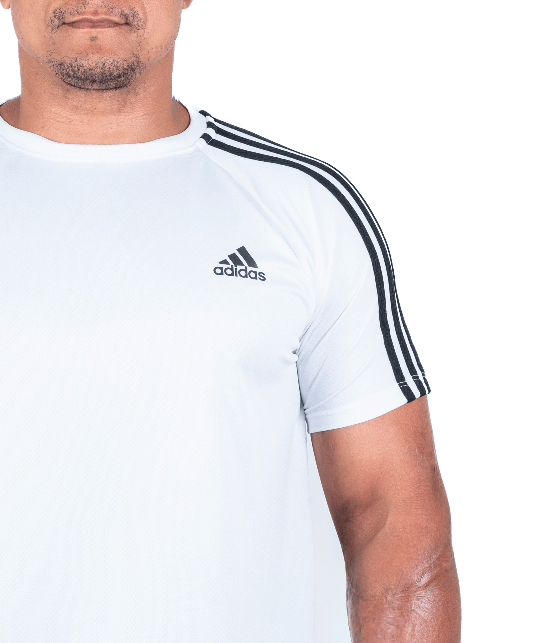 NOVO🔥 (G1 ao G4) Camiseta Dry Fit Adidas III Listras Ombro