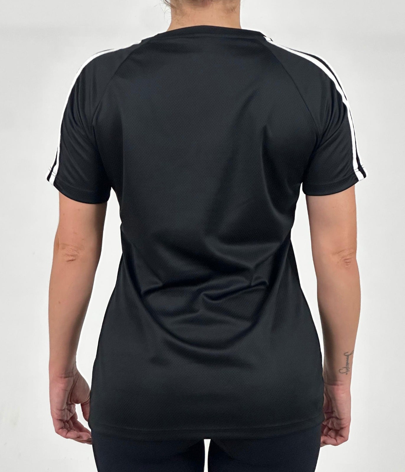 T-shirt Feminina Dry Fit Adidas III Listras Ombro