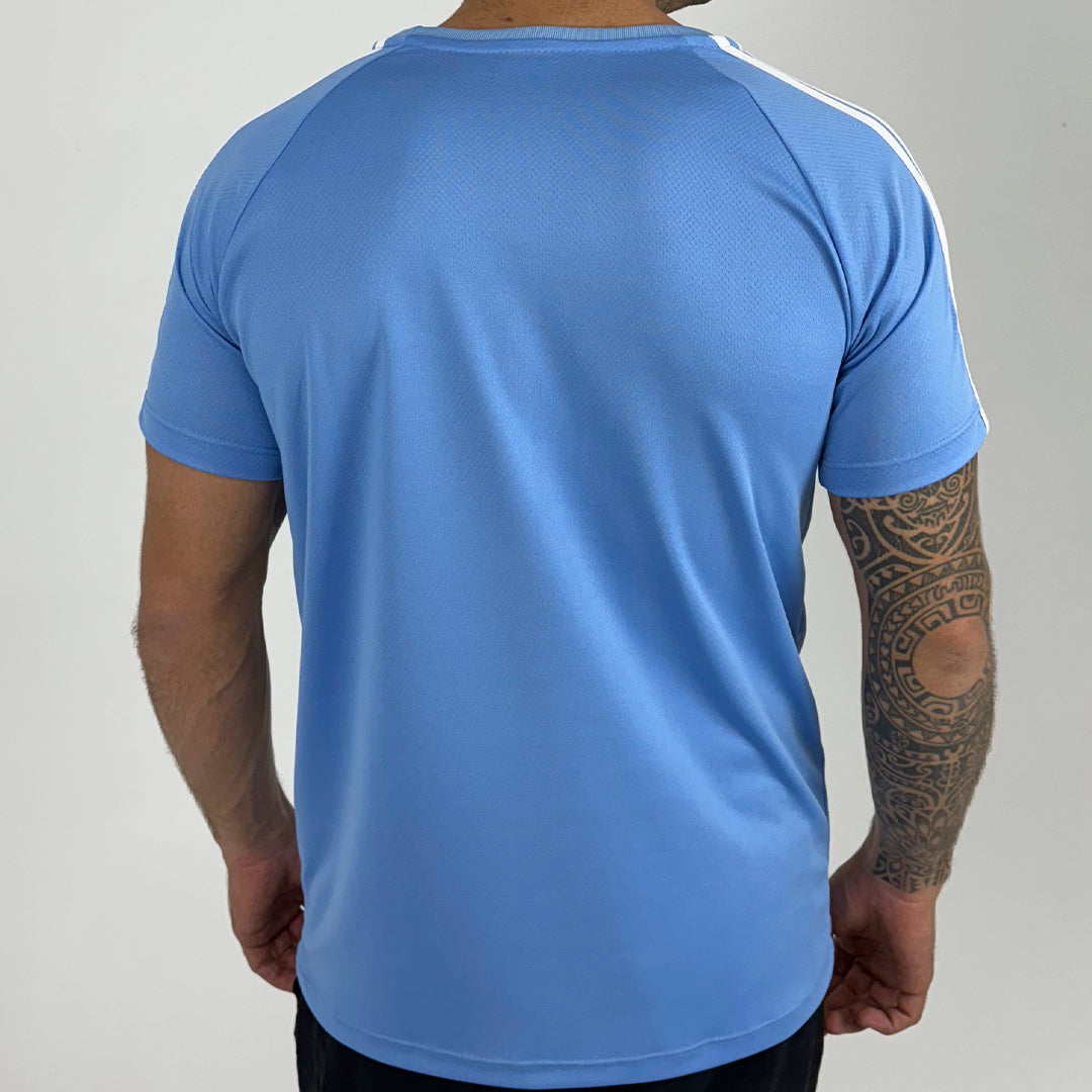 🔥[Novas Cores] Camiseta Dry Fit Adidas III Listras Ombro